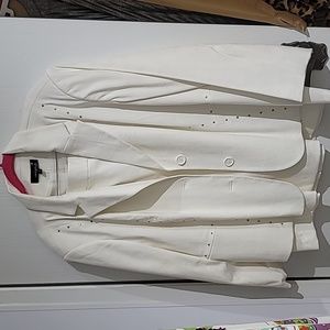 Never Worn White Blazer and Skirt Suit